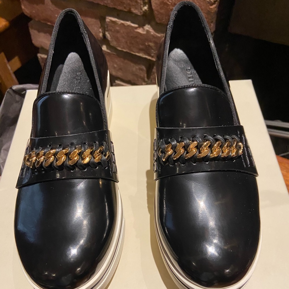 NIB Stella McCartney black platform loafers SZ 39